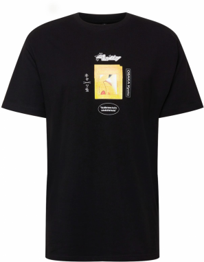 Mister Tee Tričko  žltá / čierna / biela