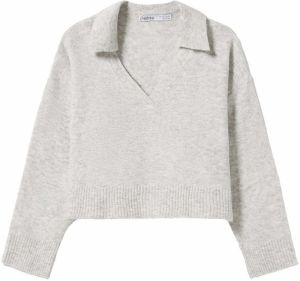 Bershka Sveter  sivá melírovaná