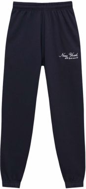 Pull&Bear Nohavice  tmavomodrá / biela