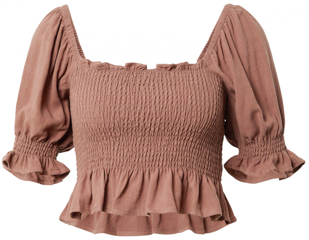 Nasty Gal Blúzka  svetlohnedá