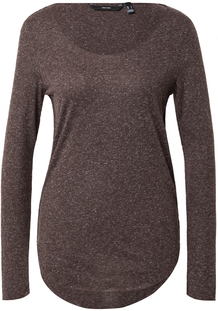 VERO MODA Tričko 'Lua'  hnedá melírovaná