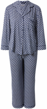 Kate Spade Pyžamo 'COSE'  námornícka modrá / biela