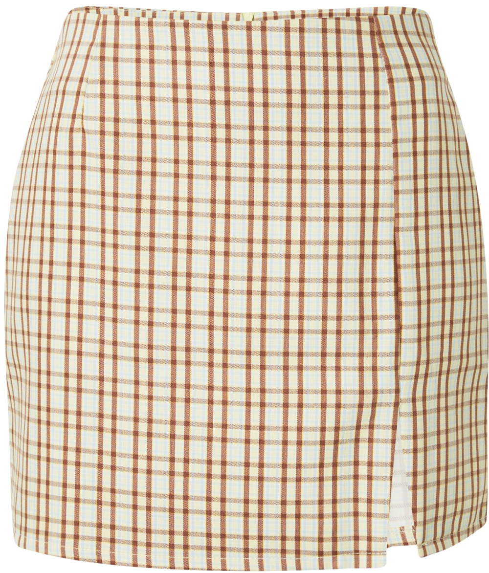 Cotton On Sukňa 'Mod'  hnedá / trstinová / biela