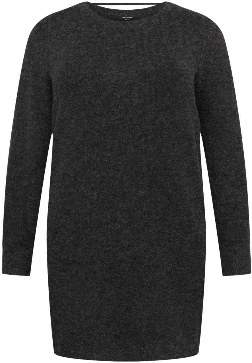 Vero Moda Curve Pletené šaty 'Doffy'  čierna melírovaná