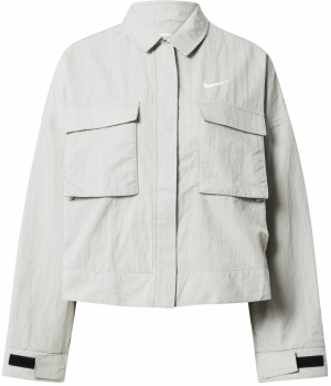 Nike Sportswear Prechodná bunda 'FIELD'  sivá / biela