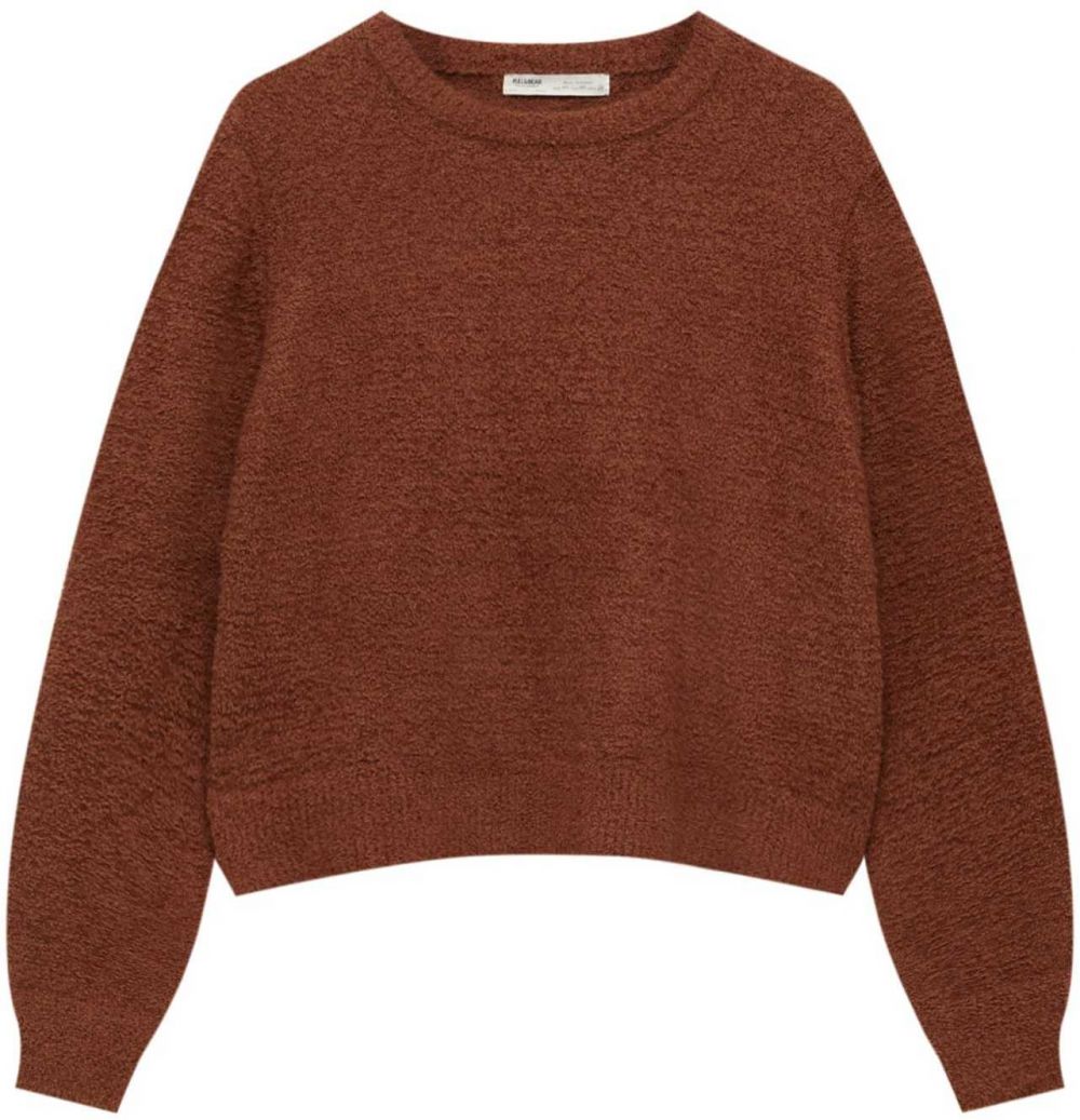 Pull&Bear Sveter  hnedá