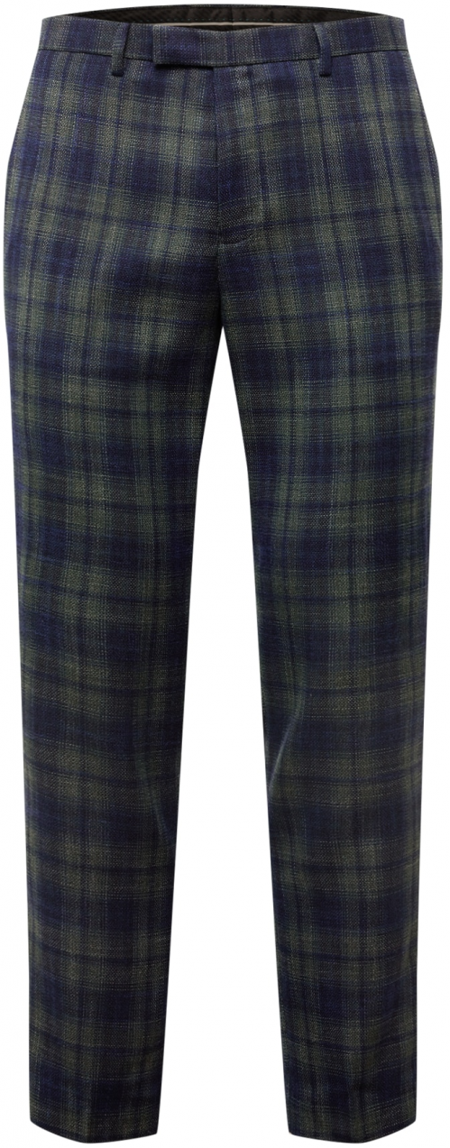 BURTON MENSWEAR LONDON Chino nohavice  tmavomodrá / olivová