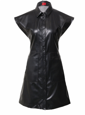 HUGO Košeľové šaty 'Kestia-1'  čierna