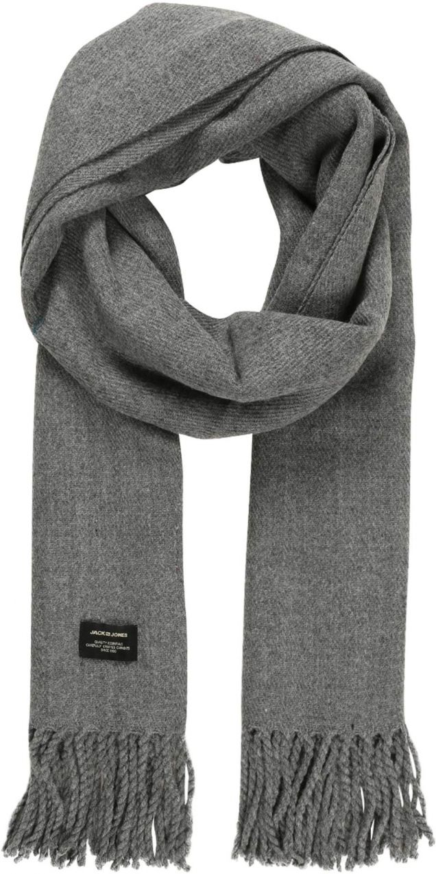 JACK & JONES Šál 'Solid'  sivá melírovaná
