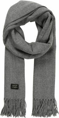 JACK & JONES Šál 'Solid'  sivá melírovaná