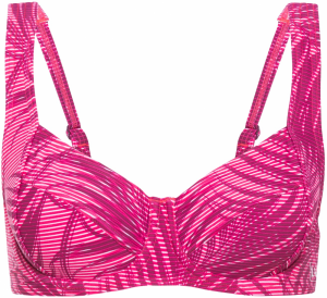 LASCANA ACTIVE Športový bikinový top  ružová / bordová / biela