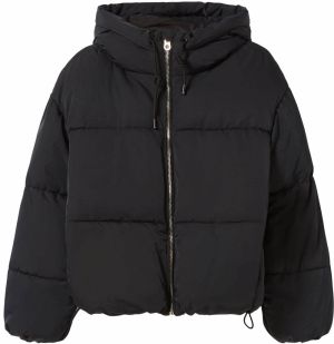Bershka Zimná bunda  čierna