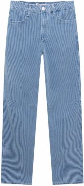 Pull&Bear Džínsy  modrá denim / biela