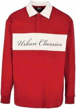 Urban Classics Tričko  červená / čierna / biela