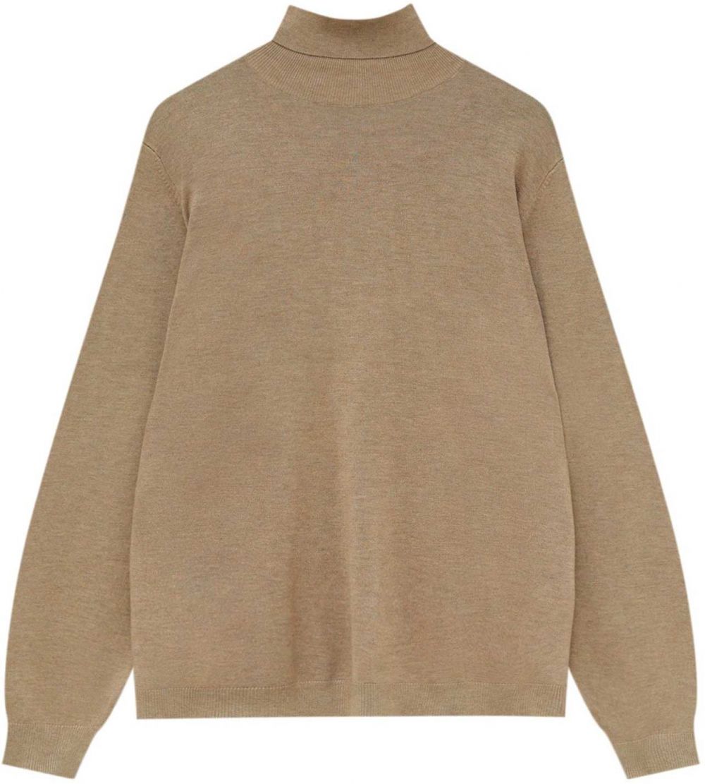 Pull&Bear Sveter  tmavobéžová