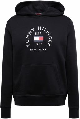 TOMMY HILFIGER Mikina  námornícka modrá / grenadínová / čierna / biela