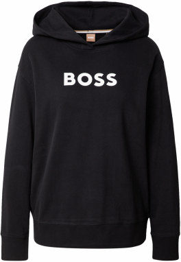 BOSS Orange Mikina 'Edelight'  čierna / biela