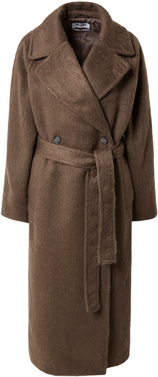 WEEKDAY Prechodný kabát 'Kia'  tmavohnedá