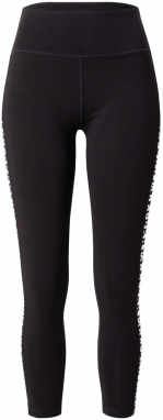 DKNY Performance Športové nohavice  čierna / biela