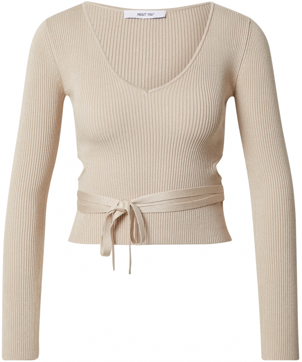 ABOUT YOU Tričko 'Biba'  béžová