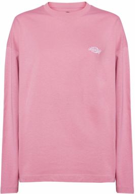 DICKIES Tričko 'SUMMERDALE'  ružová / biela