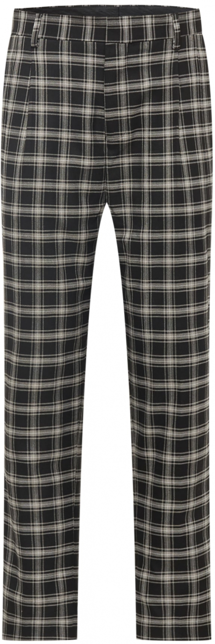 BURTON MENSWEAR LONDON Chino nohavice  čierna / biela