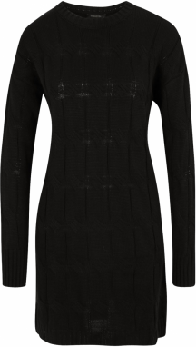 Trendyol Pletené šaty  čierna