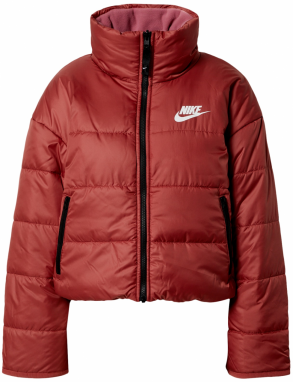 Nike Sportswear Zimná bunda  hrdzavohnedá / svetloružová / biela