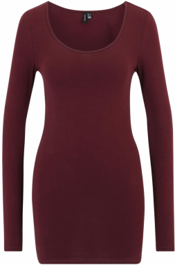 VERO MODA Tričko  tmavočervená