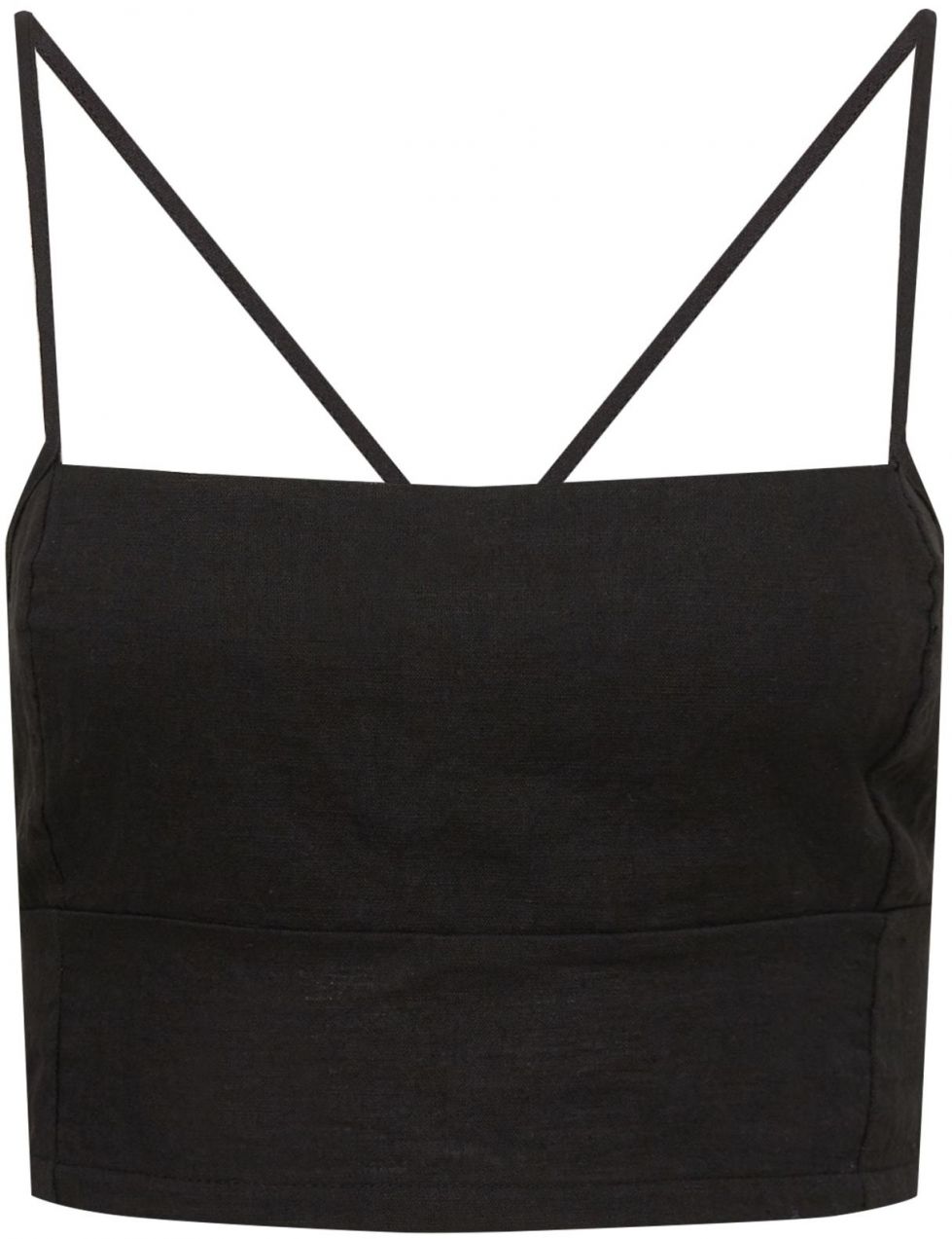 A LOT LESS Top 'Leandra'  čierna