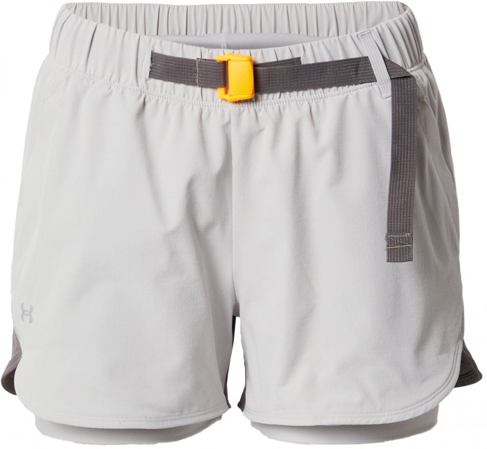 UNDER ARMOUR Športové nohavice 'Terrain'  žltá / sivá / tmavosivá