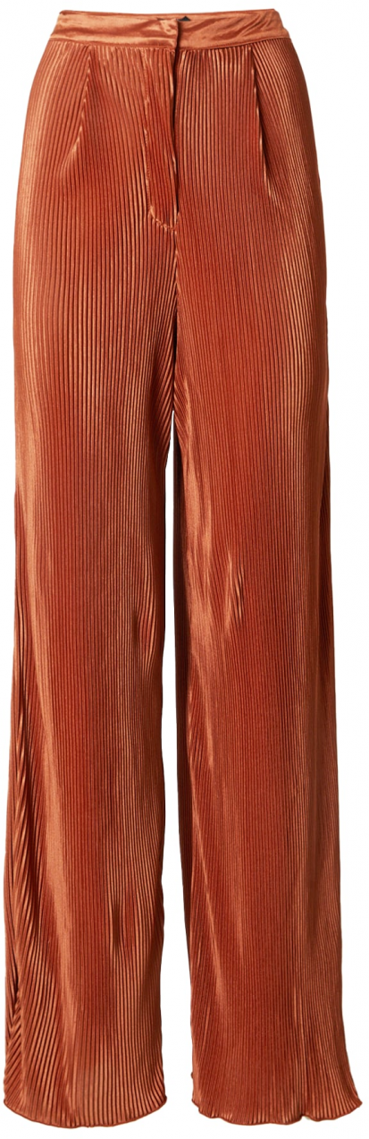 Nasty Gal Plisované nohavice  hrdzavo červená