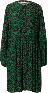 Kaffe Košeľové šaty 'Mira'  zelená / čierna