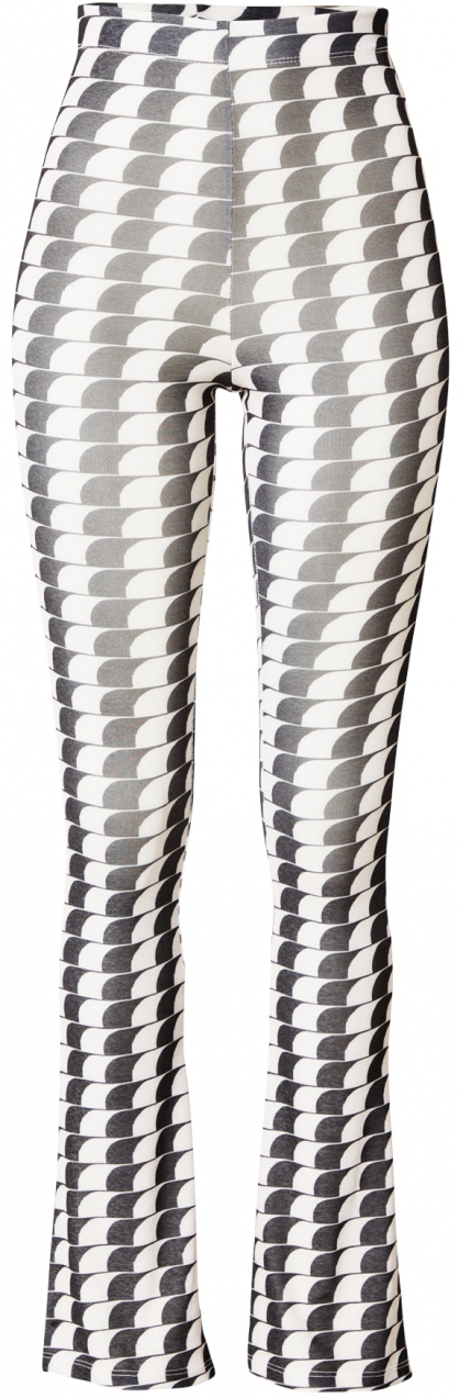 Nasty Gal Nohavice  čierna / biela