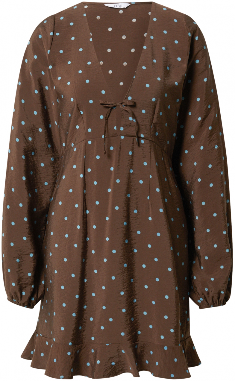 Envii Šaty 'LEAGUE'  svetlomodrá / čokoládová