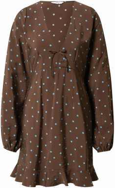 Envii Šaty 'LEAGUE'  svetlomodrá / čokoládová