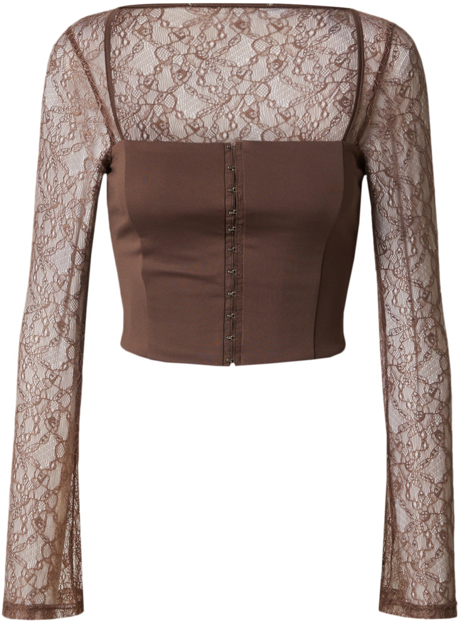 SHYX Tričko 'Fenja'  tmavohnedá