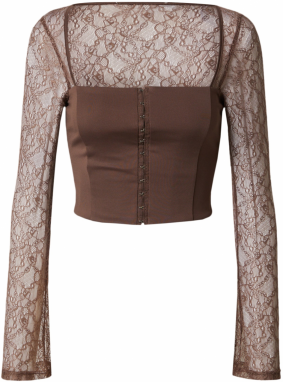 SHYX Tričko 'Fenja'  tmavohnedá