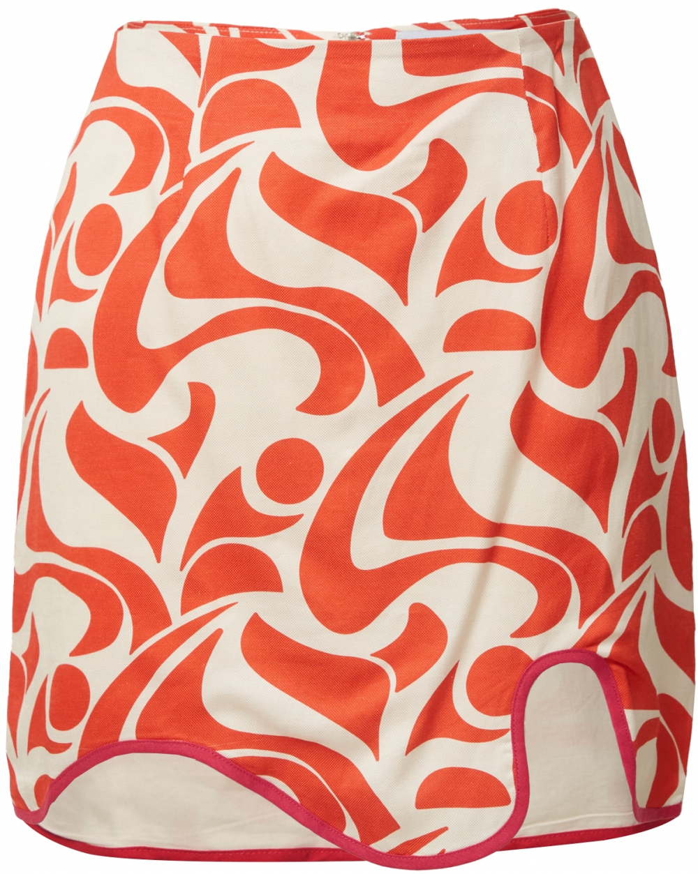 The Wolf Gang Sukňa 'CARACOLITO'  svetločervená / šedobiela