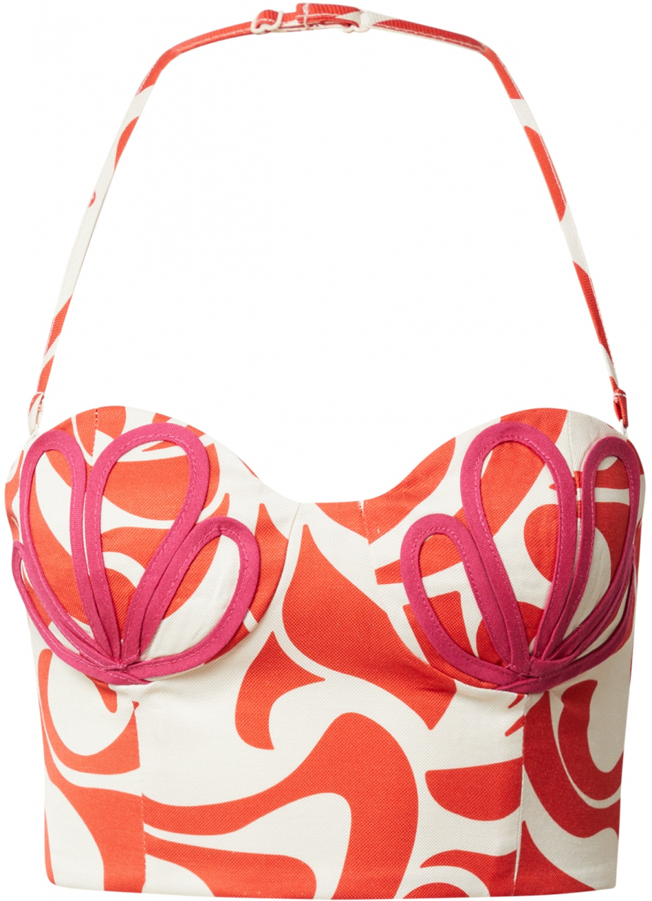 The Wolf Gang Top 'CARACOLITO'  ružová / grenadínová / biela