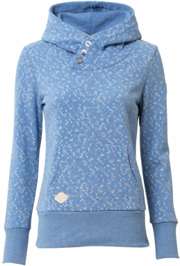Ragwear Mikina 'CHELSEE'  svetlomodrá / pastelovo oranžová / biela