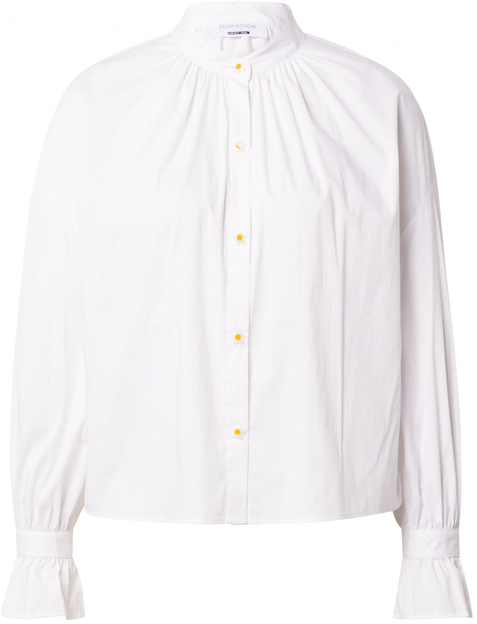 florence by mills exclusive for ABOUT YOU Blúzka 'Camille'  žltá / biela