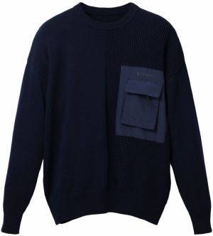 Desigual Sveter 'Caliza'  námornícka modrá