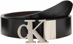 Calvin Klein Jeans Opasky  čierna / strieborná