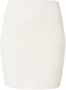 Oval Square Sukňa  prírodná biela