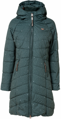 Ragwear Funkčný kabát 'DIZZIE'  smaragdová / biela
