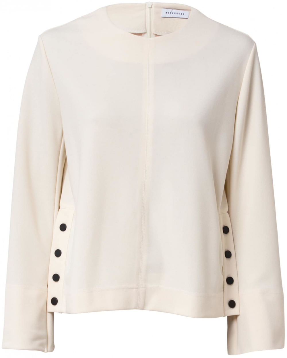 Warehouse Tričko 'Popper'  slonová kosť