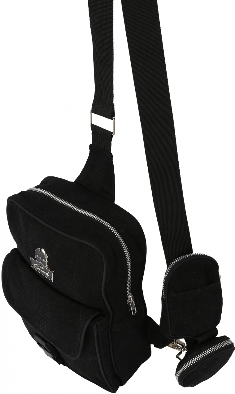 Sinned x ABOUT YOU Batoh 'Upcycled'  čierny denim