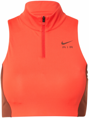 NIKE Športová podprsenka  burgundská / oranžovo červená