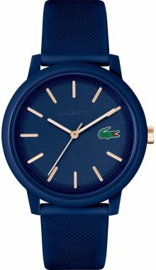 LACOSTE Analógové hodinky  modrá / zlatá / zelená